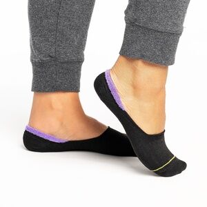Fuzzy Cuff Low Liners Anti Slip Heel Grip Socks | 3 Pack